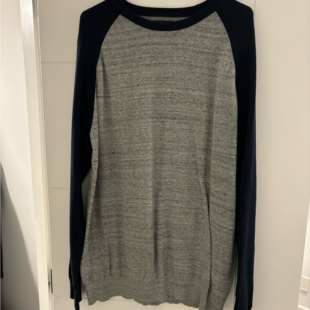 Simons Black and Gray Organic Cotton Sweater